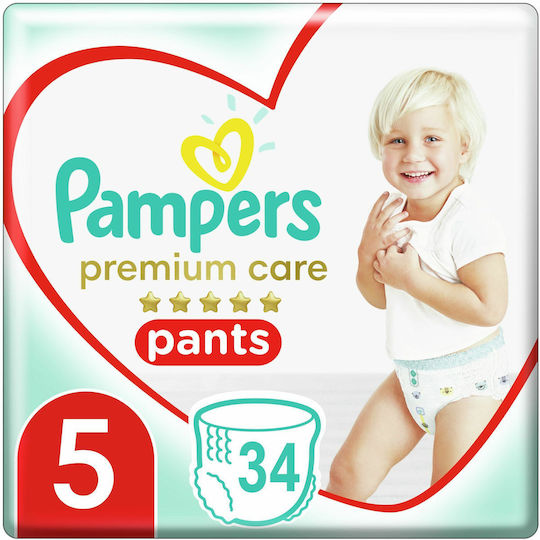 Pampers Diaper Pants Premium Care No. 5 for 12-17kg 34pcs