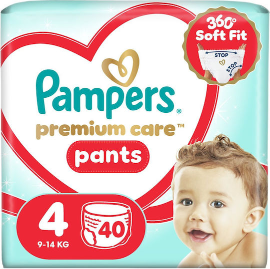 Pampers Premium Care Pants Diaper Pants No 4 for 9-15kg 40 Pieces