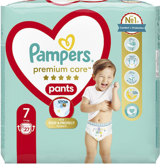 Pampers Diaper Pants Premium Care No. 7 for 17+kg 27pcs