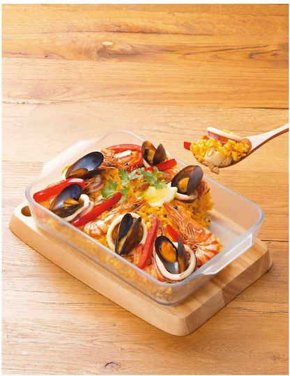 Aderia Rectangular Heat-Resistant Glass Cookware 29x19x5cm