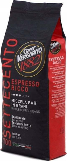 Caffe Vergnano 1882 Καφές Espresso Ricco 700 σε Κόκκους 1kg