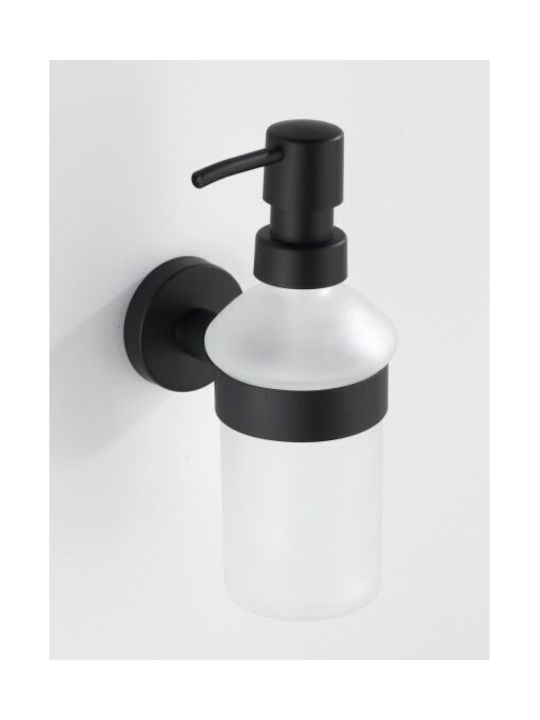 Wenko Wall-mounted Dispenser Glass Black