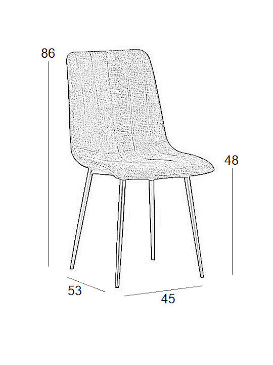 Dora Столички Трапезария Бежов 1бр 43x50x85бр