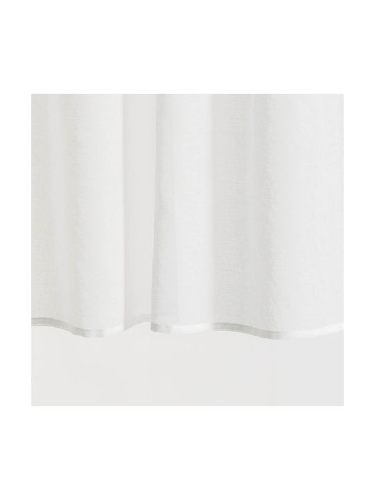 Easy Home Κουρτίνα Παραθύρου με Τρέσα Marimba Εκρού 140x150εκ.