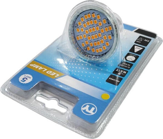 Λάμπα LED 5W για Ντουί GU10 Θερμό Λευκό 450lm