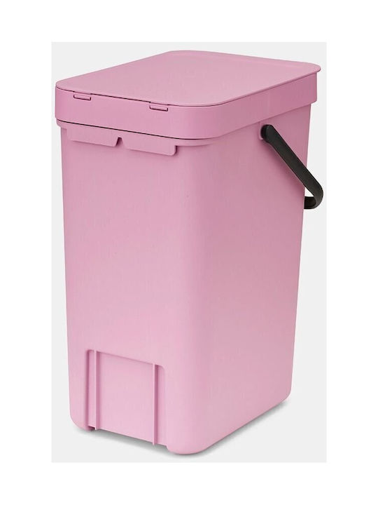 Brabantia Sort&go Κάδος Απορριμμάτων Πλαστικός Ροζ 12lt