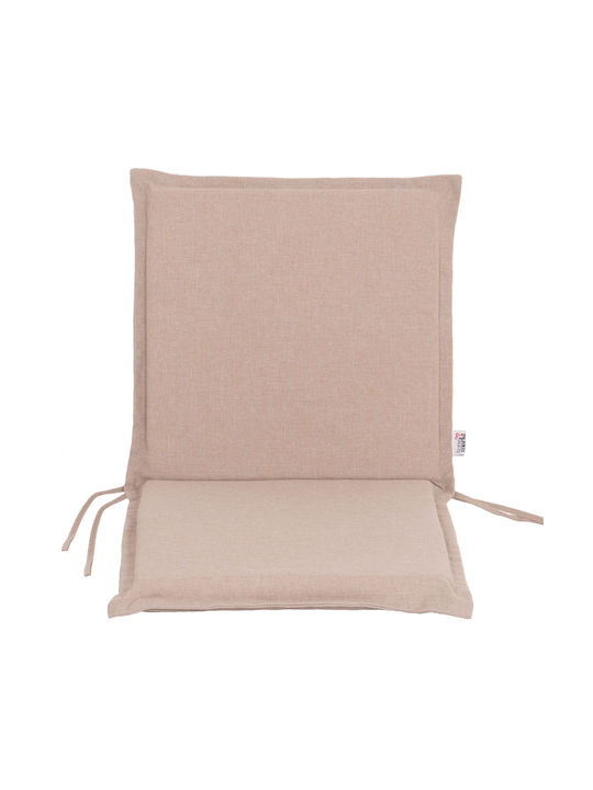 HomeMarkt Waterproof Garden Chair Cushion with Backrest Olefin Beige 45x100cm