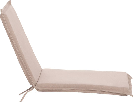 HomeMarkt Waterproof Garden Chair Cushion with Backrest Olefin Beige 45x100cm