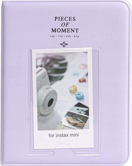 Instant Love 64 Piece Photo Album Fujifilm Instax Mini 12 11 40 9 8 7s Evo Liplay Link 2 Se Pastel Purple