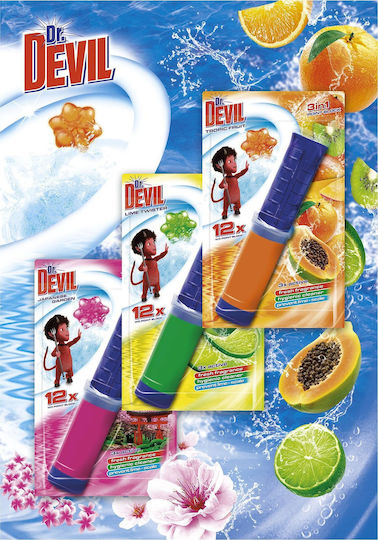 Gel de toaletă cu parfum de lămâie Devil, flacon de 75 ml