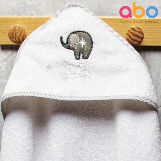abo Вана за бебе-пончо Худи Elephant BCycle Сив
