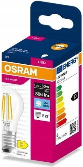 Eko Light Λάμπα LED 5.9W για Ντουί E27 Φυσικό Λευκό 806lm