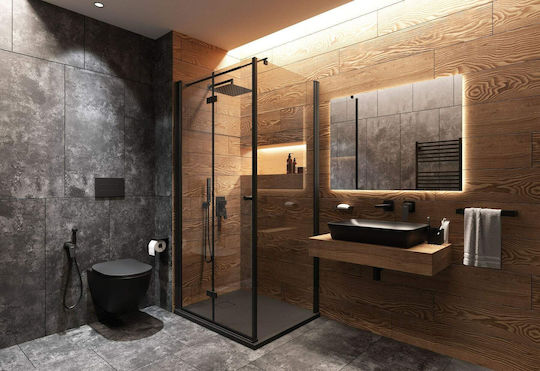 Deante Square Artificial Stone Shower Gray 90x90cm