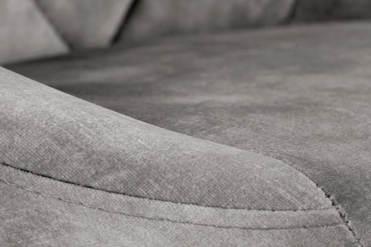Hocker Bar Gepolstert mit Samt Gray