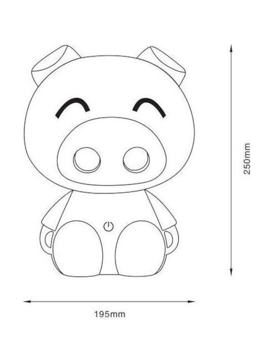 Zuma Line LED Kinder Nachttischlampe Berührung Rosa