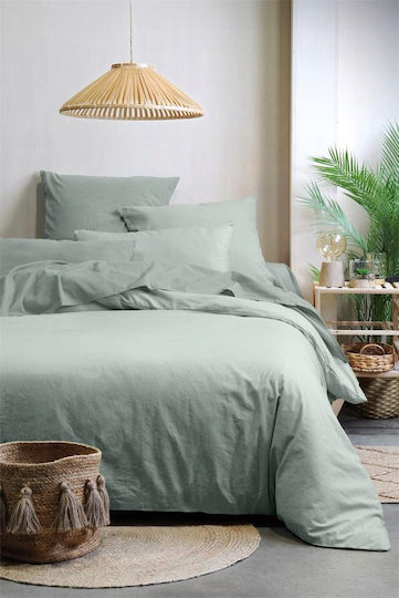 Sheet Super-Double with Elastic 160x200+30cm. S-F Horizon Opaline