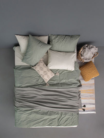 Palamaiki Bettlaken für Einzelbett mit Gummiband 110x200+30cm. Lina Beige