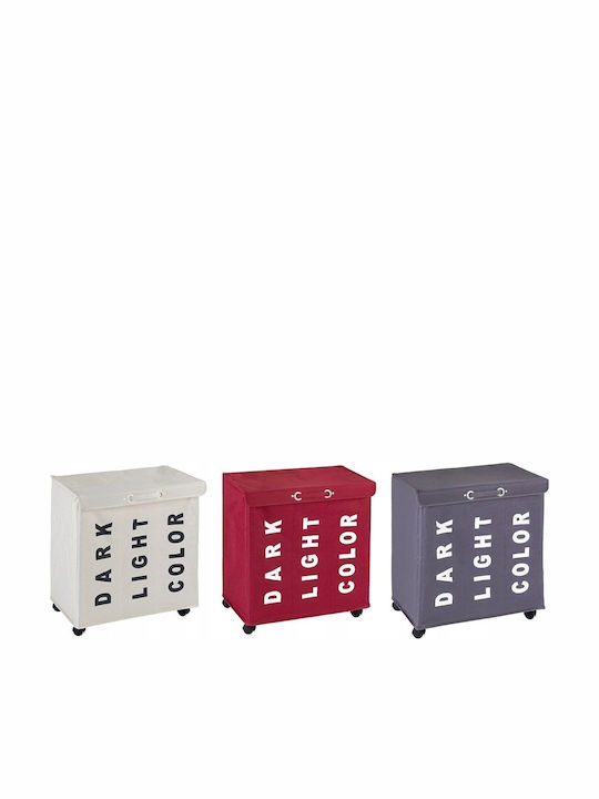 Wenko Trivo Fabric Laundry Basket 117.6L with Cap 56x35x60cm Beige
