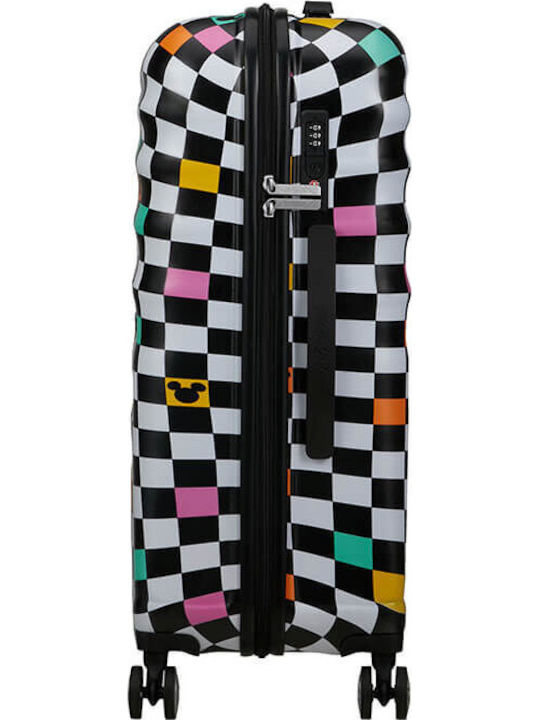 American Tourister Disney Wavebreaker Kinder Mittlerer Koffer Reise Mickey Check Höhe 67cm