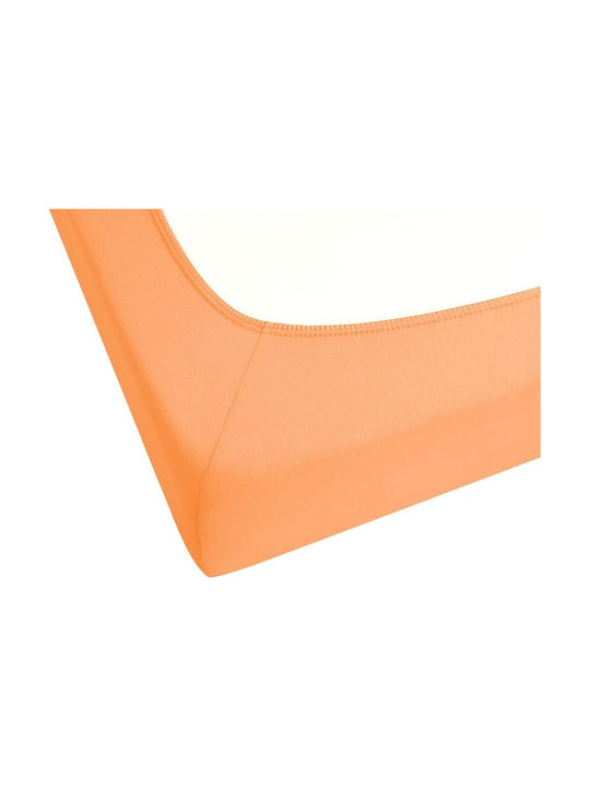 Beliani Чаршаф Единично Памук Orange 200x200см