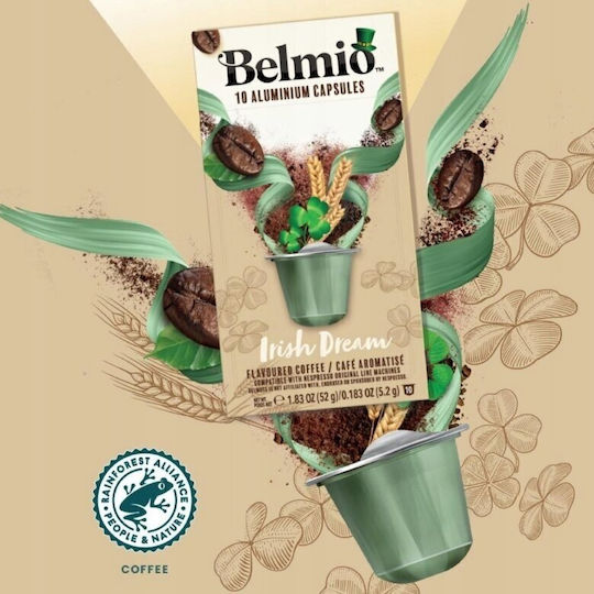 Nespresso Kompatible Belmio Irish Dream Kaffee- und Getränkekapseln 10 Stück
