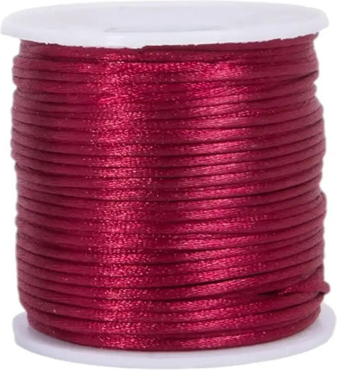 Schnürsenkel Satin Stoff F2mm 50 m Fuchsie