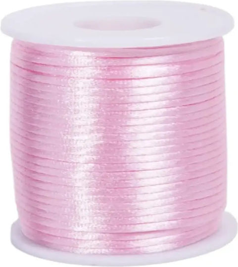 Schnürsenkel Satin Stoff F2mm 50 m Fuchsie