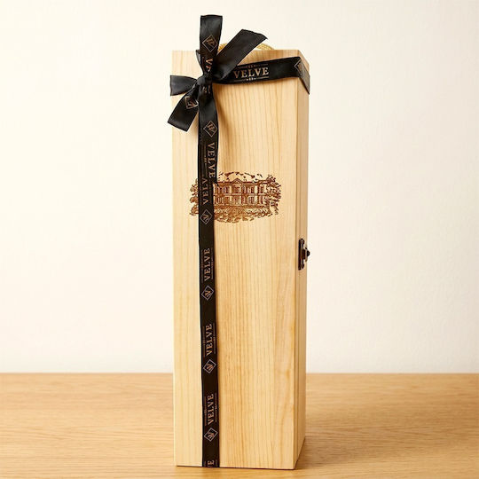 Premium Wine Proposal Package Godparents In Engraved Wooden Box Manor Illustration