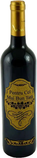 Set Premium Best Dad Minibar Rustic Din Lemn Sticlă În Formă De Vioară Două Pahare Pe Un Suport Vin Roșu Personalizat