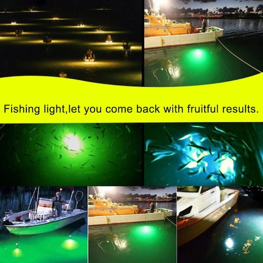 LED Professional Underwater Fishing Lamp 12/24V Green 60 Super LED 18000lm IPX8 – Super Fish Lamp TC-552