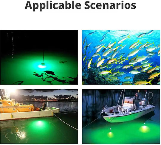 LED Professional Underwater Fishing Lamp 12/24V Green 60 Super LED 18000lm IPX8 – Super Fish Lamp TC-552
