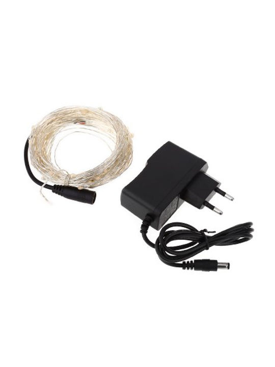 100 Luminite LED 10 m Roșii în Șir