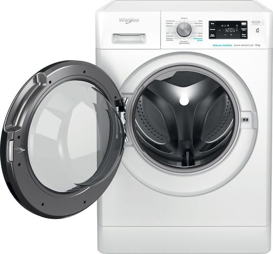 Whirlpool Mașină de Spălat Rufe 8kg cu Tehnologie cu Abur 1200 Rotiri Al 6-lea Simț FFB 8258 BV EE