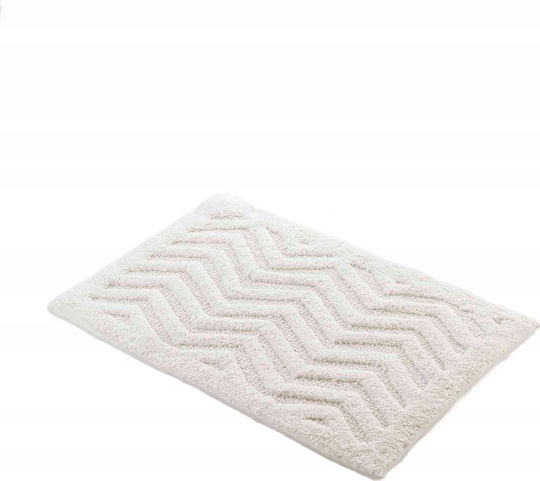 Douceur d'Intérieur Badematte Baumwolle Rechteckig Ecru 50x80cm