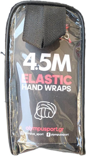 Olympus Sport Martial Arts Hand Wrap 4.5m Black 521123
