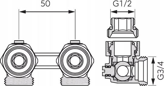 Ferro Thermostat for Radiator Body