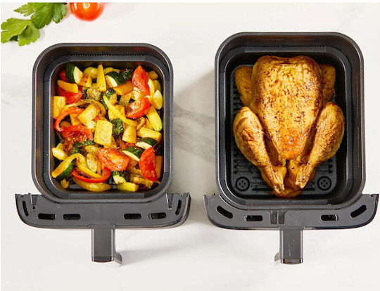 Tefal Easy Fry Friteuză cu Aer cu Două Coșuri Detașabile 10l Negru