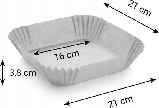 Tescoma Non-stick Papers for Air Fryer 16x16cm 50pcs