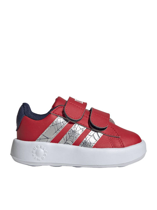 Grand Court Adidași Copii Cu Închidere Hoop & Loop Roșii