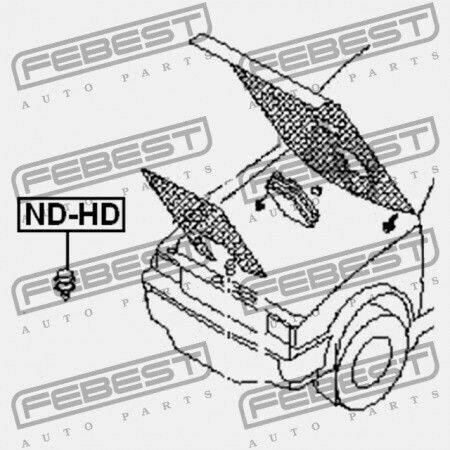 Febest Car Engine Head Cover for Nissan Primera