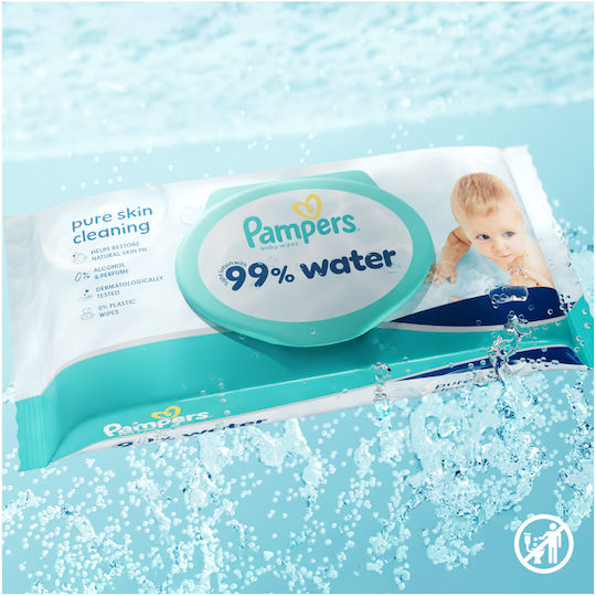 99% Wasser Baby-Feuchttücher ohne Alkohol & Parabene 3x60 Stück