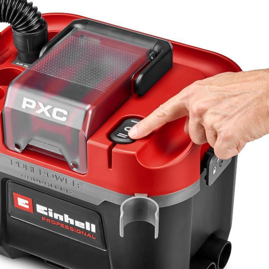 Einhell TP-VC 18/10 Li BL L-Solo Rechargeable Wet-Dry Vacuum Without Charger and Battery with Plastic 10 L Drum Red