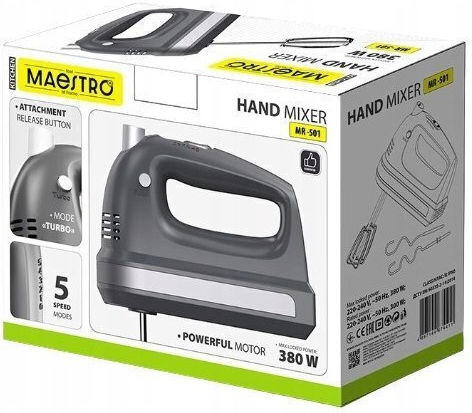 Maestro Mixer Manual 100W Alb