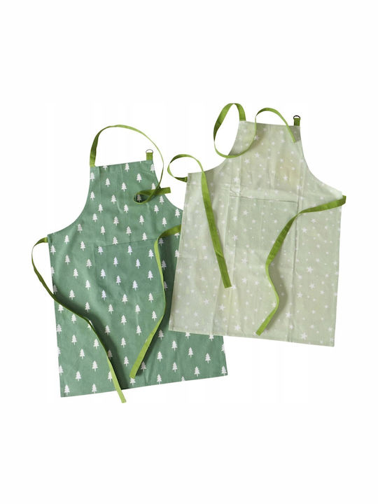 Atmosphera Grona Kitchen Apron Green 61x84cm