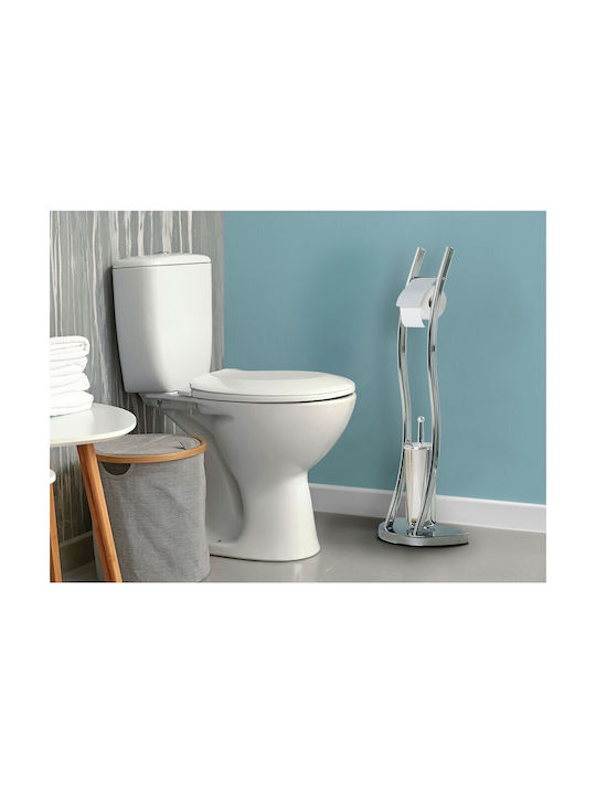 Beliani Badezimmer-Accessoire-Set Metall Gray