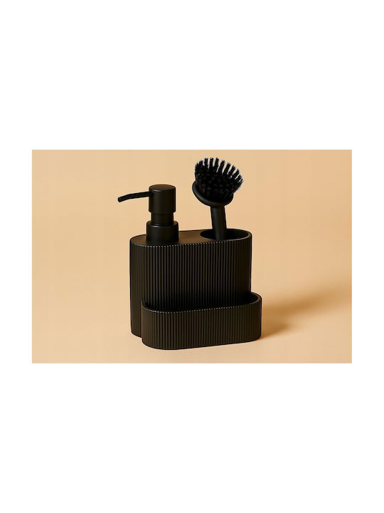 Koopman Bathroom Accessory Set Plastic Black