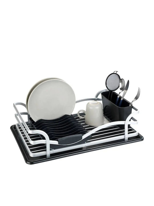 Wenko Scurgător De Chiuvetă Din Aluminiu Negru 46.5x31.5x13cm