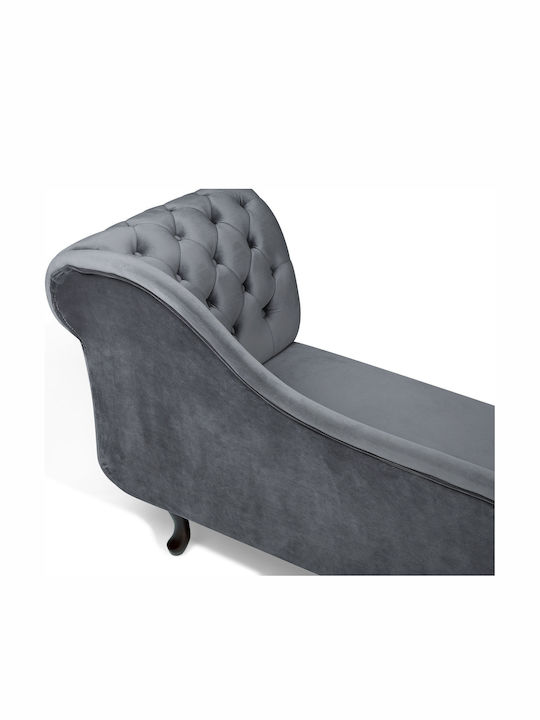Nimes Modern Chesterfield Liegestuhl Samt Graues M134xP56cm