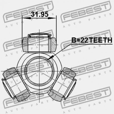 Febest Άξονες Μετάδοσης για Nissan Sunny / Almera