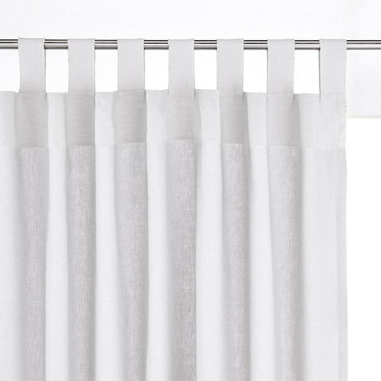 La Redoute Interieurs Κουρτίνα με Τιράντες Λευκή 135x350εκ.